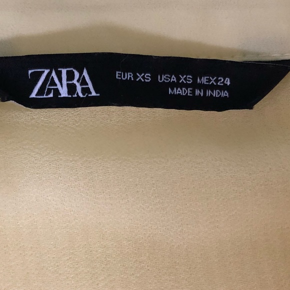 Lemon Yellow Zara Button Up Blouse - Picture 5 of 5